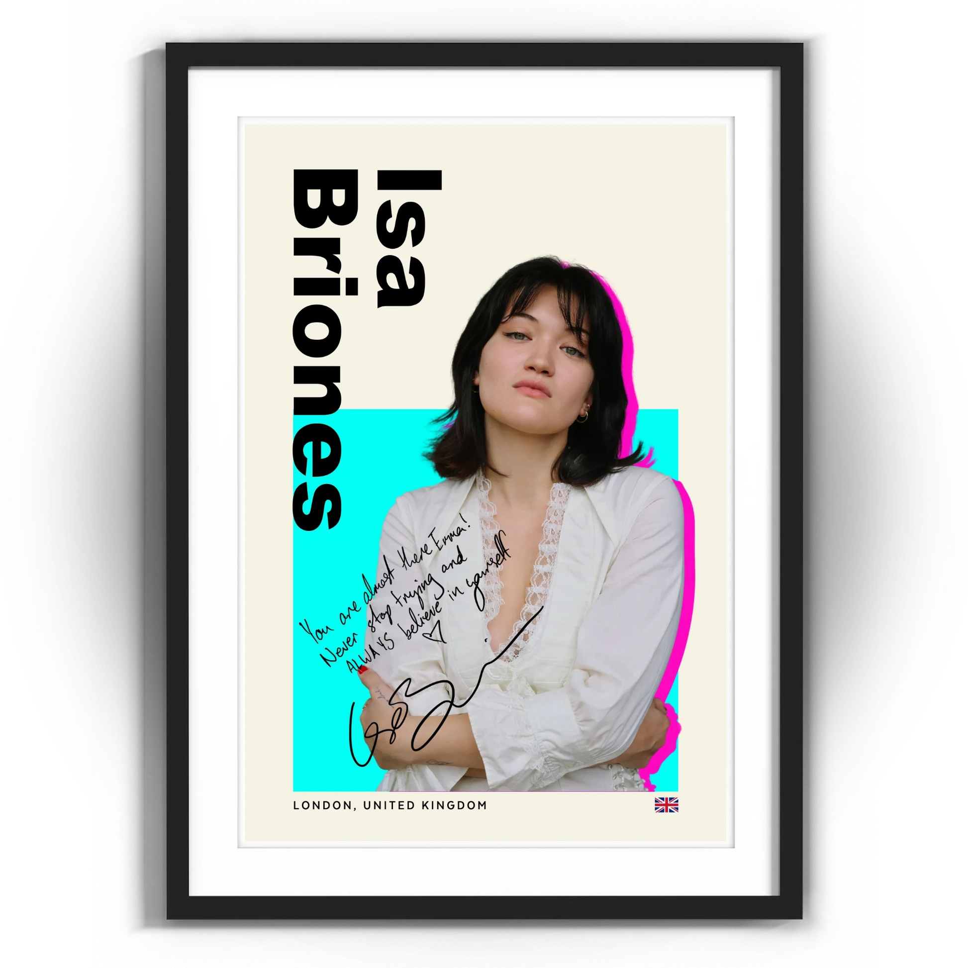 Framed poster of Isa Briones as Soji from Star Trek: Picard, a premium collectible offered for autographs via FanFair.
