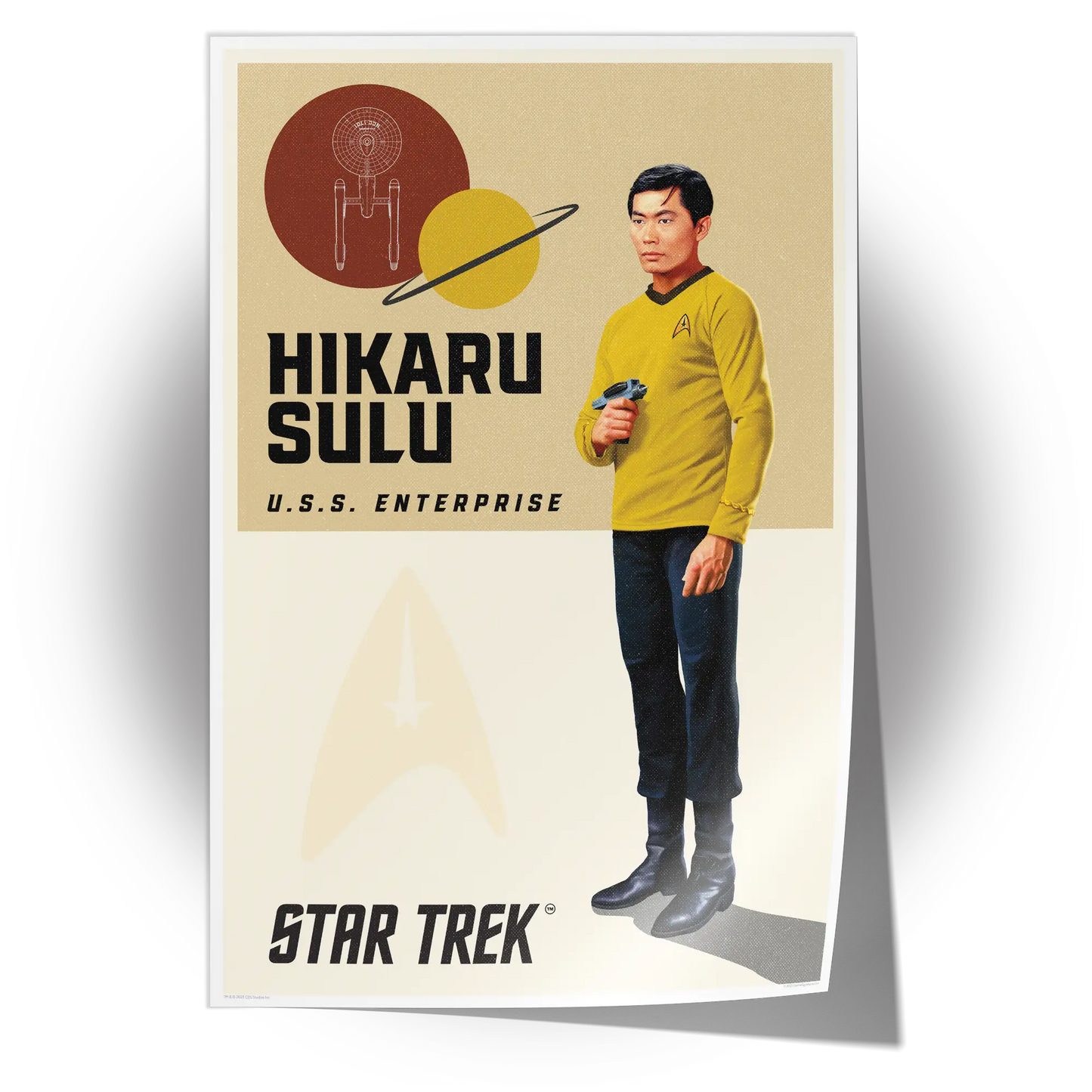 Unframed poster of George Takei as Hikaru Sulu from Star Trek: The Original Series, available for personalized autographs and collectibles via FanFair.