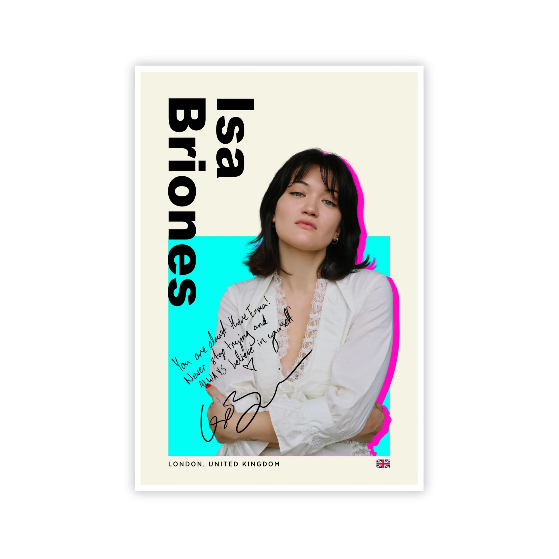 Unframed poster of Isa Briones as Soji from Star Trek: Picard, available for personalized autographs through FanFair Signatures.
