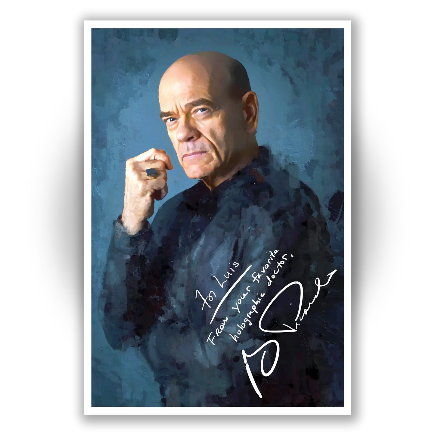 Unframed Portrait poster of Robert Picardo as The Doctor from Star Trek: Voyager, available for personalized autographs via FanFair Signatures.
