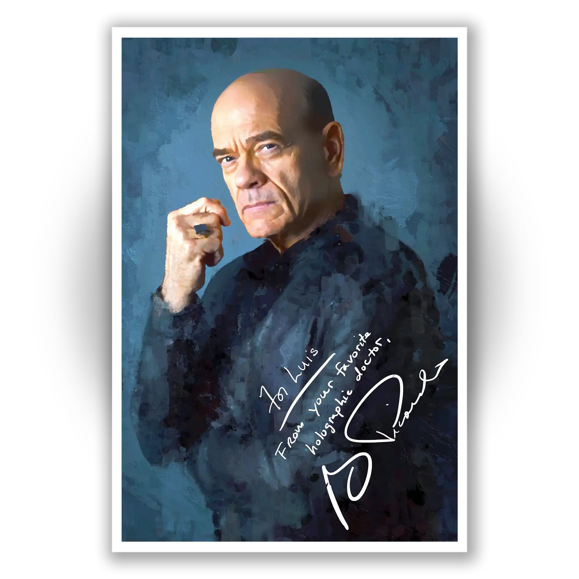 Unframed Portrait poster of Robert Picardo as The Doctor from Star Trek: Voyager, available for personalized autographs via FanFair Signatures.