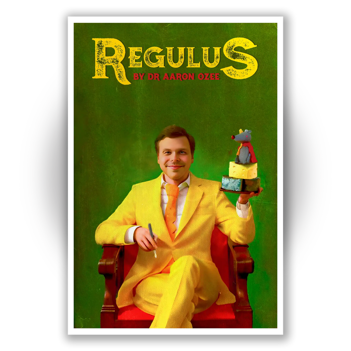 Unframed poster of Aaron Ozee, best-selling poet and author of 'Regulus', available for personalized autographs and literary memorabilia on FanFair.