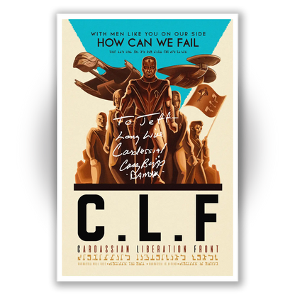 Unframed poster of Casey Biggs as Damar from Star Trek: Deep Space Nine, available for personalized autographs through FanFair Signatures.