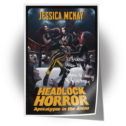 Unframed poster of Jessica McKay, professional wrestler and former WWE star, available for personalized autographs through FanFair Signatures.