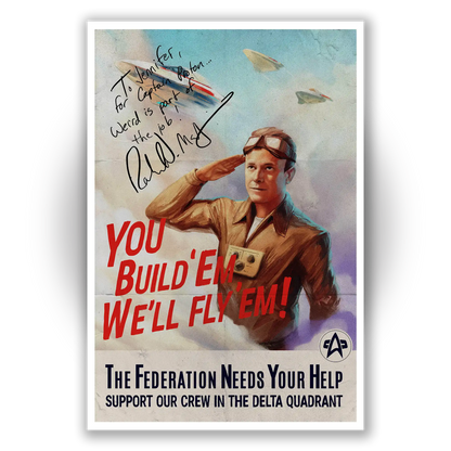 Unframed poster of Robert Duncan McNeill as Tom Paris from Star Trek: Voyager, available for personalized autographs via FanFair.